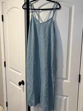 Like New American Eagle Denim Chambray Dress - Size Large